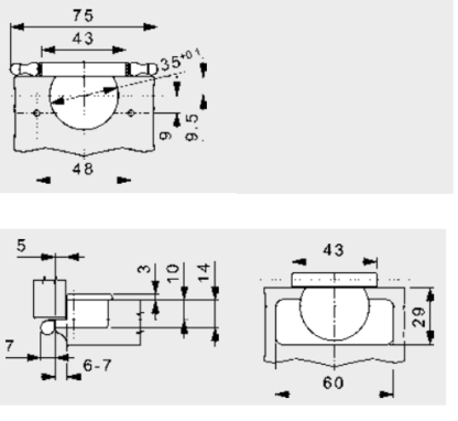 Zwei Stück UMAXO 180° Eingelenkscharnier (für Falztüren) Zamak, messing brüniert. SET (2 x Scharnier, 2 x Montageplatte). Als Ersatz für NEXIS SLIDE-ON 80 (MEPLA) – Bild 7
