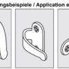 Haken aus Edelstahl V2A (SUS304, 1.4301), gebürstet. Auch als Griff einsetzbar. Von Sugatsune / LAMP® (Japan), 2H – Bild 3