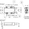 Nicht magnetischer Druckschnäpper MC-37F von SUGATSUNE / Lamp (Japan). Türöffner Federschnapper, automatischer Touch-Latch für Möbel zum Schrauben mit Gegenstück und Schrauben – Bild 2