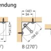 Flexibler schwenkbarer Edelstahl-Haken mit Kugel für ebene Fläche, Ecke oder Kante. Edelstahlhaken TZ-360 von Sugatsune / Lamp (Japan) – Bild 4