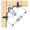 Flexibler schwenkbarer Edelstahl-Haken für ebene Fläche, Ecke oder Kante. DZ-270 von Sugatsune LAMP® / Japan – Bild 3