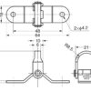 Flexibler schwenkbarer Edelstahl-Haken für ebene Fläche, Ecke oder Kante. DZ-270 von Sugatsune LAMP® / Japan – Bild 8