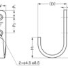 Hochwertiger Haken aus Edelstahl V2A schwarz beschichtet, zur Wandmontage. Edelstahlhaken HJT-55SBL und HJT-70SBL von Sugatsune / LAMP® (Japan) – Bild 2