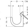 Hochwertiger Haken aus Edelstahl zur schnellen werkzeuglosen Montage auf Gipskartonwand bzw. Wand aus Gipsplatte. Edelstahlhaken PF-22 und PF-30 von Sugatsune / LAMP® (Japan) – Bild 4