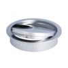 Hochwertige Kabeldurchführung aus Zamak, Ø 60 mm für Schreibtisch mit Bürstendichtung, Oberfläche: Aluminium Look. Tisch-Kabelführung Kabeldurchlass von SISO / Dänemark – Bild 5