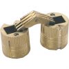 Set: 2 Stück UMAXO® Einbohrscharnier unsichtbar. Zylinderscharnier Möbelscharnier Einbohrband Möbelband