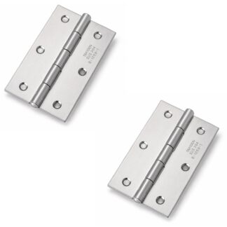 2 Stück hochwertiges Aufschraubscharnier, B-1059-1, Größe: 89 mm, von TAKIGEN, Tragkraft: 13 kg (29 lbs). Produktbild