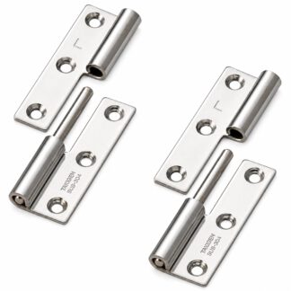 2 Stück hochwertiges Aushängescharnier, B-1004-3-L, Höhe: 50 mm, von TAKIGEN, Tragkraft: 7 kg (16 lbs), Ausführung: links. Produktbild