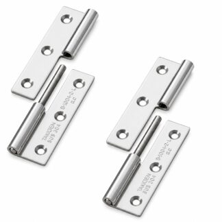 2 Stück hochwertiges Aushängescharnier, aus Edelstahl SUS304, Tragkraft: 10 kg (23 lbs), 64 mm (2-33/64″), Ausführung: links, B-1004-2-L. Robustes Aushebescharnier für Türen, Wartungsklappen und vieles mehr, von TAKIGEN (Japan)