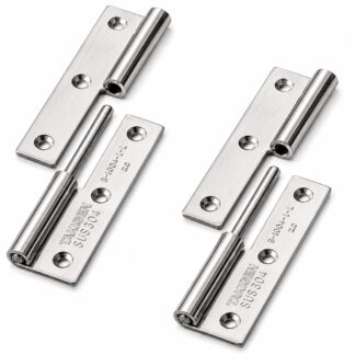 2 Stück hochwertiges Aushängescharnier, B-1004-1-L, Höhe: 75 mm, von TAKIGEN, Tragkraft: 15 kg (34 lbs), Ausführung: links. Produktbild