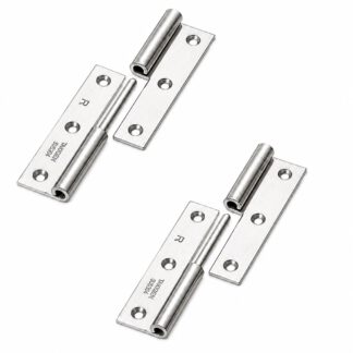 2 Stück hochwertiges Aushängescharnier, B-1004-1-R, Höhe: 75 mm, von TAKIGEN, Tragkraft: 15 kg (34 lbs), Ausführung: rechts. Produktbild