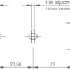 4 Stück Ausziehtischspannverschluss aus Stahl, verbronzt, einstellbar, mit zwei Lagesicherungen, 70 mm (2,8″) 24.03.001-1. Spannverschluss Catch #22 aus Stahl, verbronzt, für Ausziehtisch, Kiste, Instrumentenkoffer, Arbeitsplatte, von SISO Denmark – Bild 4