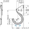 Beweglicher Schwerlasthaken, aus rostfreiem Edelstahl, Oberfläche: matt und poliert, 55,5 mm (2,2″), XL-JSF40TT. Edelstahlhaken für Wand, Decke, Badezimmer, Außenbereich, Schwimmbad und viel mehr, von Sugatsune / LAMP® (Japan) – Bild 4