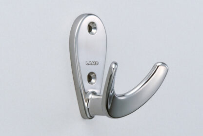 Hochwertiger Doppelhaken, aus hochqualitativem rostfreiem Edelstahl SUS316, Oberfläche: glänzend poliert, 72 mm (2,9″), EU-72. Wanddoppelhaken für Garderobe, Badezimmer, Außenbereich, Schwimmbad und viel mehr, von Sugatsune / LAMP® (Japan) – Bild 3