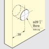 Hochwertiger Druckknopf-Verschluss mit Grifffunktion, aus Messing, Oberfläche: goldfarbig, glänzend poliert, Ausführung: quadratisch, TLP-S-BB-G und TLP-LBM(W). Massiver Druckknopf für Yacht und viel mehr, von Sugatsune / LAMP® (Japan) – Bild 4