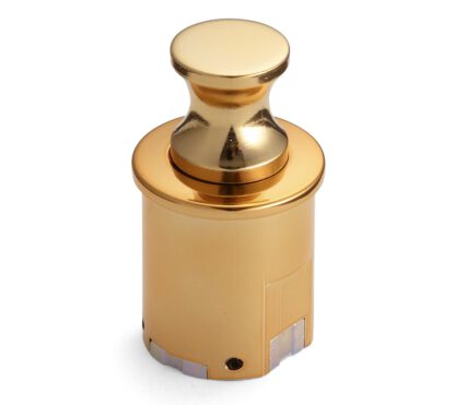 Hochwertiger Druckknopf-Verschluss mit Grifffunktion, aus Zinklegierung (ZDC), Oberfläche: goldfarbig, glänzend poliert, PKL-08/GA und PKLW. Massiver Druckknopf für Wohnwagen, Yacht und viel mehr, von Sugatsune / LAMP® (Japan) – Bild 6