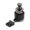 Hochwertiger Druckknopf-Verschluss mit Grifffunktion, aus Zinklegierung, Oberfläche: Schwarznickel, PKL-08/BN und PKLB. Massiver Druckknopf für Wohnwagen, Yacht und viel mehr, von Sugatsune / LAMP® (Japan)