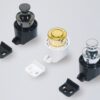 Hochwertiger Druckknopf-Verschluss mit Grifffunktion, aus Zinklegierung, Oberfläche: Schwarznickel, PKL-08/BN und PKLB. Massiver Druckknopf für Wohnwagen, Yacht und viel mehr, von Sugatsune / LAMP® (Japan) – Bild 6