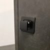 Hochwertiger Druckknopf-Verschluss mit Soft-Close und Grifffunktion, aus Zamak, Oberfläche: schwarz, Ausführung: quadratisch, 14.03.066-0. Massiver Druckknopf für Wohnwagen, Yacht, Privatflugzeug und viel mehr, von SISO Denmark – Bild 12