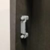 Hochwertiger Druckknopf-Verschluss mit Soft-Close und Grifffunktion, aus Zamak, Oberfläche: schwarz, Ausführung: quadratisch, 14.03.066-0. Massiver Druckknopf für Wohnwagen, Yacht, Privatflugzeug und viel mehr, von SISO Denmark – Bild 2