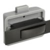 Hochwertiger Druckknopf-Verschluss mit Soft-Close und Grifffunktion, aus Zamak, Oberfläche: schwarz, Ausführung: rechteckig, 14.03.043-0. Massiver Druckknopf für Wohnwagen, Yacht, Privatflugzeug und viel mehr, von SISO Denmark – Bild 7