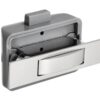 Hochwertiger Druckknopf-Verschluss mit Soft-Close und Grifffunktion, aus Zamak, Oberfläche: verchromt, Ausführung: rechteckig, 14.03.042-0. Massiver Druckknopf für Wohnwagen, Yacht, Privatflugzeug und viel mehr, von SISO Denmark – Bild 6
