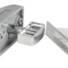 Hochwertiger Druckknopf-Verschluss mit Soft-Close und Grifffunktion, aus Zamak, Oberfläche: verchromt, Ausführung: rechteckig, 14.03.042-0. Massiver Druckknopf für Wohnwagen, Yacht, Privatflugzeug und viel mehr, von SISO Denmark – Bild 7