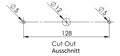 Hochwertiger Druckknopfgriff, aus Zamak, Oberfläche: schwarz, 14.03.071-0. Massiver Griffverschluss mit selbst einrastendem Schloss und Soft-Close für Yacht, Wohnwagen, Privatjet und viel mehr, von SISO Denmark – Bild 4