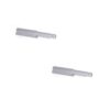 2 Stück eleganter Druckschnäpper, Oberfläche: grau, 62 mm (2-7/16″), Ausführung: magnetisch, 2033921. Stabiler Push-to-open Verschluss für Möbeltüren, Schranktüren, Klappen und vieles mehr, von EMUCA