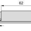 2 Stück eleganter Druckschnäpper, Oberfläche: grau, 62 mm (2-7/16″), Ausführung: magnetisch, 2033921. Stabiler Push-to-open Verschluss für Möbeltüren, Schranktüren, Klappen und vieles mehr, von EMUCA – Bild 2