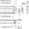 Edelstahl-Griffmuschel V4A, 114 mm (4,5″) HH-D. Hochwertige Griffmuschel aus feinstem Edelstahl V4A (SUS316) für exklusive Raumgestaltung, hochwertige Einrichtungen sowie für feuchte, raue und hochkorrosive Umgebungen von Sugatsune / LAMP® (Japan) – Bild 2