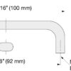 Edelstahl-Türgriff V2A (SUS304), 100 mm (4″) EC-100S. Hochwertiger massiver Edelstahl-Türgriff aus rostfreiem Edelstahl V2A (SUS304), satiniert matt, für feuchte Umgebungen, Schiffe, Lebensmittelbereich, Medizinbereich von Sugatsune / LAMP® (Japan) – Bild 2