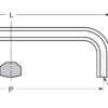Edelstahlgriff V2A (SUS304), 302 mm (11,9″) XL-CU300TT. Massiver Edelstahlgriff aus SUS304 (V2A), matt und poliert, für Badezimmermöbel, feuchte Umgebung, Schiff, Wohnwagen, Medizinbereich, Küchenmöbel, von Sugatsune / LAMP® (Japan) – Bild 2