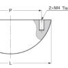 Edelstahlgriff V4A (SUS316), 55 mm (2,2″) RD-55SM. Hochwertiger Edelstahlgriff aus feinstem Edelstahl V4A (SUS316) für exklusive Raumgestaltung, hochwertige Einrichtungen sowie für feuchte, raue und hochkorrosive Umgebungen von Sugatsune / LAMP® (Japan) – Bild 2