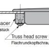 Edelstahlgriffmuschel V4A, 114 mm (4,5″) HH-DS114M und HH-DS114S. Griffmuschel aus feinstem korrosionsfreiem Edelstahl V4A (SUS316) zur Montage auf Blech und Holz geeignet für feuchte, raue und hochkorrosive Umgebungen von Sugatsune / LAMP® (Japan) – Bild 2