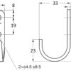 Hochwertiger Edelstahlhaken, aus massivem rostfreiem Edelstahl, Tragkraft: 10 kg, Oberfläche: satiniert matt, 55 mm (2,2″), HJT-55S. Edelstahlwandhaken für Garderobe, Badezimmer, Außenbereich und viel mehr, von Sugatsune / LAMP® (Japan) – Bild 3