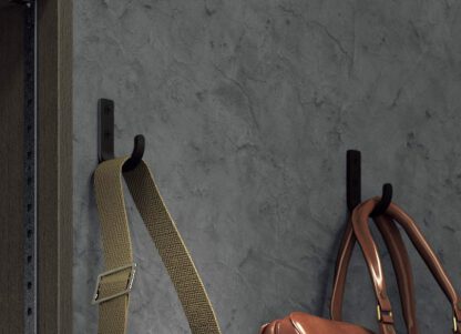 Hochwertiger Edelstahlhaken, aus massivem rostfreiem Edelstahl, Tragkraft: 10 kg, Oberfläche: schwarz, 55 mm (2,2″), HJT-55SBL. Edelstahlwandhaken für Garderobe, Badezimmer, Außenbereich und viel mehr, von Sugatsune / LAMP® (Japan) – Bild 4