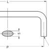 Hochwertiger Edelstahlmöbelgriff aus SUS304 (V2A), satiniert matt, 50 mm (2″) DS-50S. Edelstahltürgriff aus SUS304 (V2A), satiniert matt, für Boot, Yacht, Edelstahlküche, Strandhotel, Arztpraxis, Möbel, von Sugatsune / LAMP® (Japan) – Bild 2
