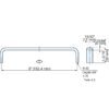 Edelstahlmöbelgriff SUS316, 152,4 mm (6″), KC-S660/M und KC-S660/S. Möbelgriff aus feinstem Edelstahl V4A (SUS316) für hochwertige Einrichtungen, sowie für Außenbereich, feuchte und raue Umgebungen von Sugatsune / LAMP® (Japan) – Bild 2