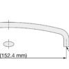 Edelstahlmöbelgriff SUS316, 159,4 mm (6,3″) EK-R660/M und EK-R660/S. Möbelgriff, aus feinstem Edelstahl V4A (SUS316) für hochwertige Einrichtungen, sowie für den Außenbereich, feuchte und raue Umgebungen von Sugatsune / LAMP® (Japan) – Bild 2