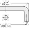Edelstahlmöbelgriff SUS316, 238 mm (9,4″) SWF-690. Bügelgriff, aus feinstem korrosionsfreiem Edelstahl V4A (SUS316) für hochwertige Einrichtungen, sowie für den Außenbereich, feuchte, raue und hochkorrosive Umgebungen von Sugatsune / LAMP® (Japan) – Bild 2