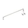 Edelstahlmöbelgriff SUS316, matte und glänzende Oberfläche, 260 mm (10,3″), XL-JS260TT. Möbelgriff, aus feinstem Edelstahl V4A (SUS316) für hochwertige Einrichtungen, sowie für den Außenbereich, feuchte und raue Umgebungen von Sugatsune / LAMP® (Japan)