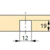 20 Stück hochwertige Einpressmutter mit Innengewinde M10, aus Stahl, Oberfläche: verzinkt, 22 mm (55/64″), 8035305. Praktische Einschlagmuffe mit Bund für Möbelverbindungen und viel mehr, von EMUCA – Bild 3