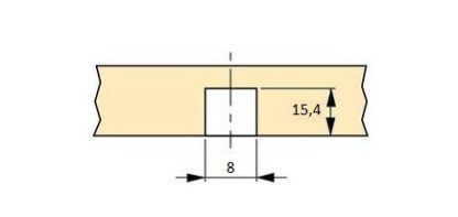 20 Stück hochwertige Einpressmutter mit Innengewinde M6, aus Stahl, Oberfläche: verzinkt, 13,6 mm (17/32″), 8066705. Praktische Einschlagmuffe mit Bund für Möbelverbindungen und viel mehr, von EMUCA – Bild 3