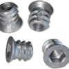20 Stück hochwertige Einschraubmuffe mit M6 Innengewinde, Senkkopf mit Innensechskant und Abdeckrand, aus massivem Zinkdruckguss, 10 mm (0,4″), 8028001. Einschraubmutter für Möbel, Holzplatte, Spanplatte, Tisch und viel mehr, von EMUCA – Bild 4