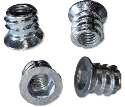 20 Stück hochwertige Einschraubmuffe mit M6 Innengewinde, Senkkopf mit Innensechskant und Abdeckrand, Oberfläche: verzinkt, 10 mm (0,4″), 8028005. Einschraubmutter für Möbel, Holzplatte, Spanplatte, Tisch und viel mehr, von EMUCA – Bild 4