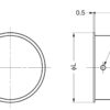 Exklusive runde Edelstahl-Griffmuschel SUS304, 80 mm (3,2″) SMH-80. Runde Edelstahl-Griffmuschel aus rostfreiem Edelstahl V2A, satiniert matt, für Schubladen, Schränke, feuchte Umgebungen, Schiffe, Jachten, Caravans von Sugatsune / LAMP® (Japan) – Bild 2