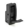 Hochwertiger Federklapphaken zum Einlassen, Oberfläche: dunkelgrau, 60 mm (2,4″), Ausführung: mit Soft-Close Schließdämpfung, NF-60D-GR. Klapphaken mit Schließautomatik und Soft-Close für Caravan, Yacht, Zug und viel mehr, von Sugatsune / LAMP® (Japan)
