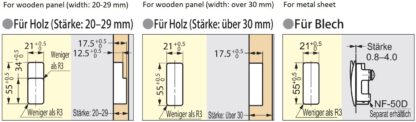 Hochwertiger Federklapphaken zum Einlassen, Oberfläche: dunkelgrau, 60 mm (2,4″), Ausführung: mit Soft-Close Schließdämpfung, NF-60D-GR. Klapphaken mit Schließautomatik und Soft-Close für Caravan, Yacht, Zug und viel mehr, von Sugatsune / LAMP® (Japan) – Bild 3