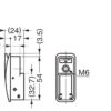 Hochwertiger Federklapphaken zum Einlassen, Oberfläche: dunkelgrau, 60 mm (2,4″), Ausführung: mit Soft-Close Schließdämpfung, NF-60D-GR. Klapphaken mit Schließautomatik und Soft-Close für Caravan, Yacht, Zug und viel mehr, von Sugatsune / LAMP® (Japan) – Bild 2